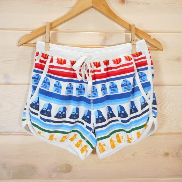 Hanna Andersson Women’s Shorts Pajamas Sleep XS Star Wars R2D2 Darth Vader - Picture 1 of 8